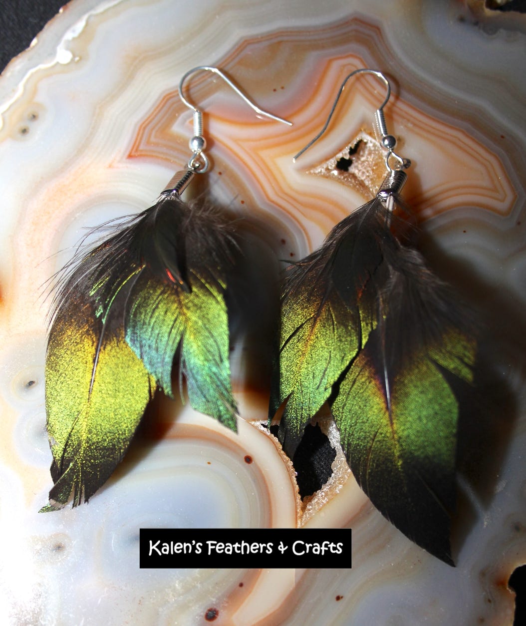 Kalen's Feathers & Crafts - Feather Earrings