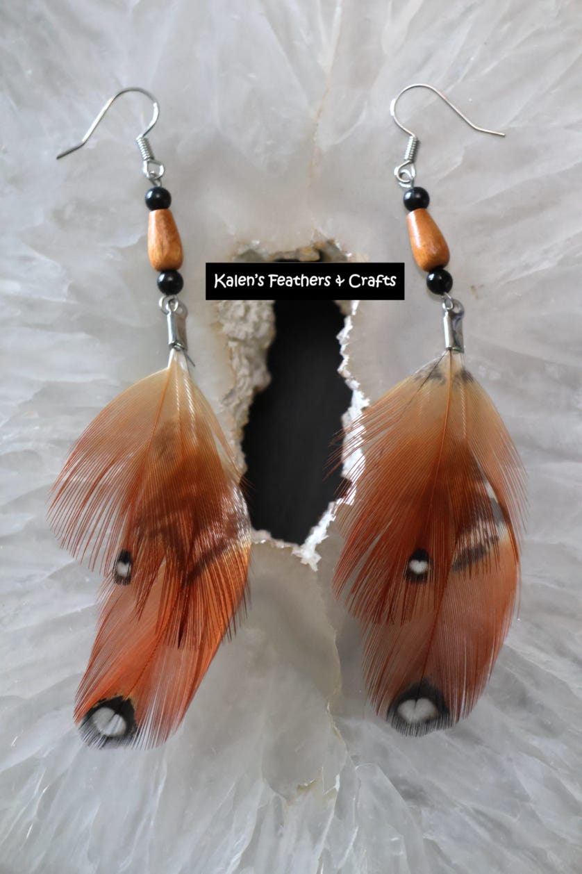 Kalen's Feathers & Crafts - Feather Earrings