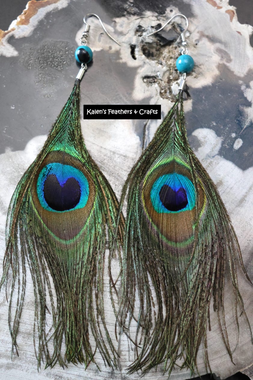 Kalen's Feathers & Crafts - Feather Earrings